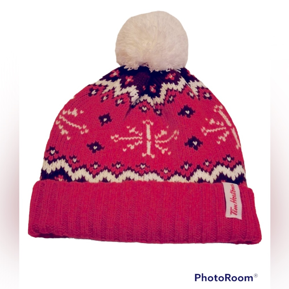 💚 Tim Hortons winter hat with white Pom Pom
